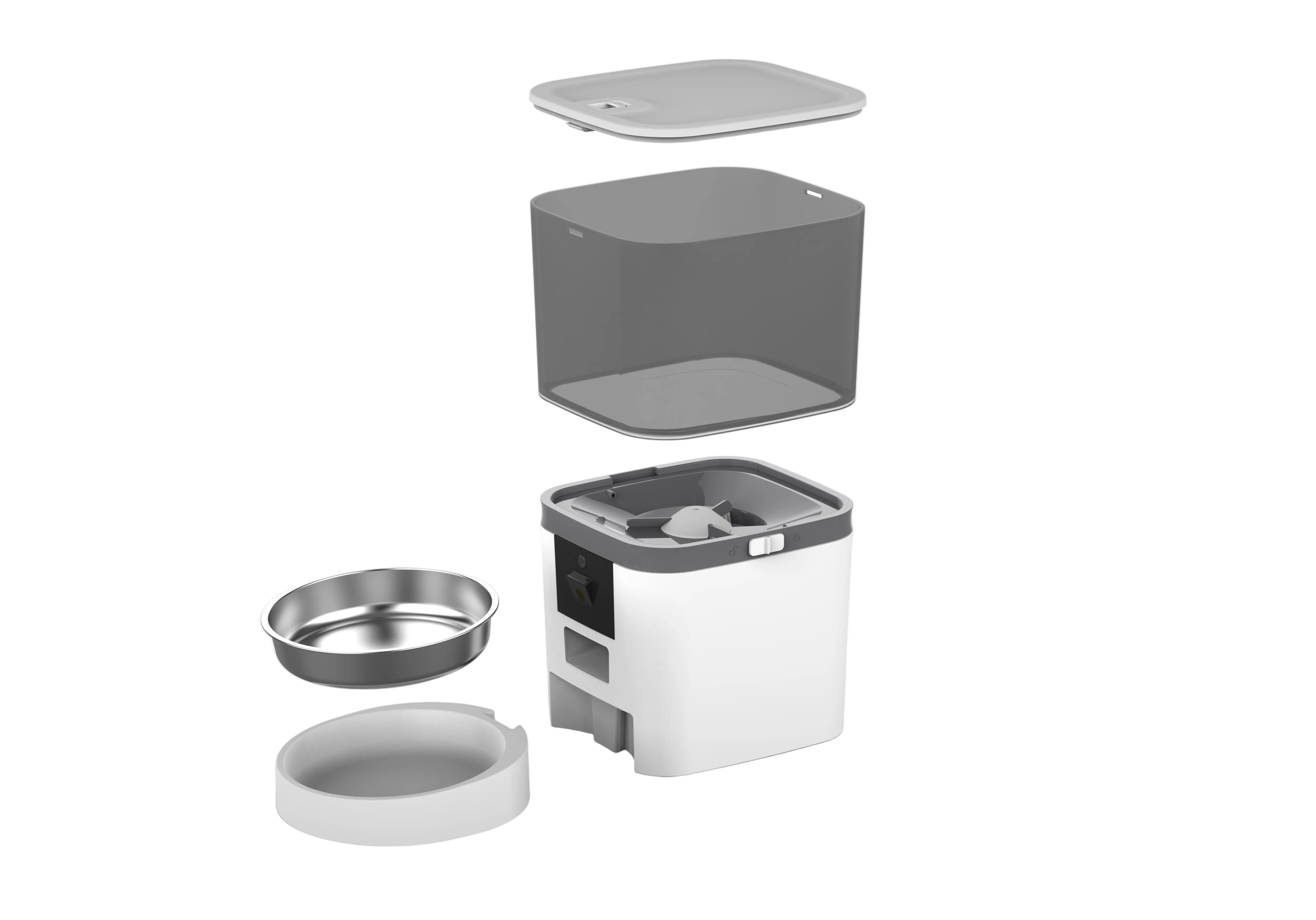 Distributeur automatique intelligent pour animaux de compagnie avec caméra (capacité de 6 L)