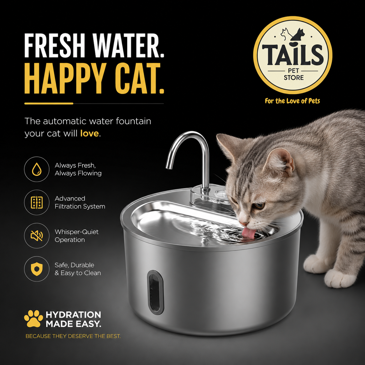 TailsPetStore SmartPaws Feeder & Drinker - Effortless Pet Care